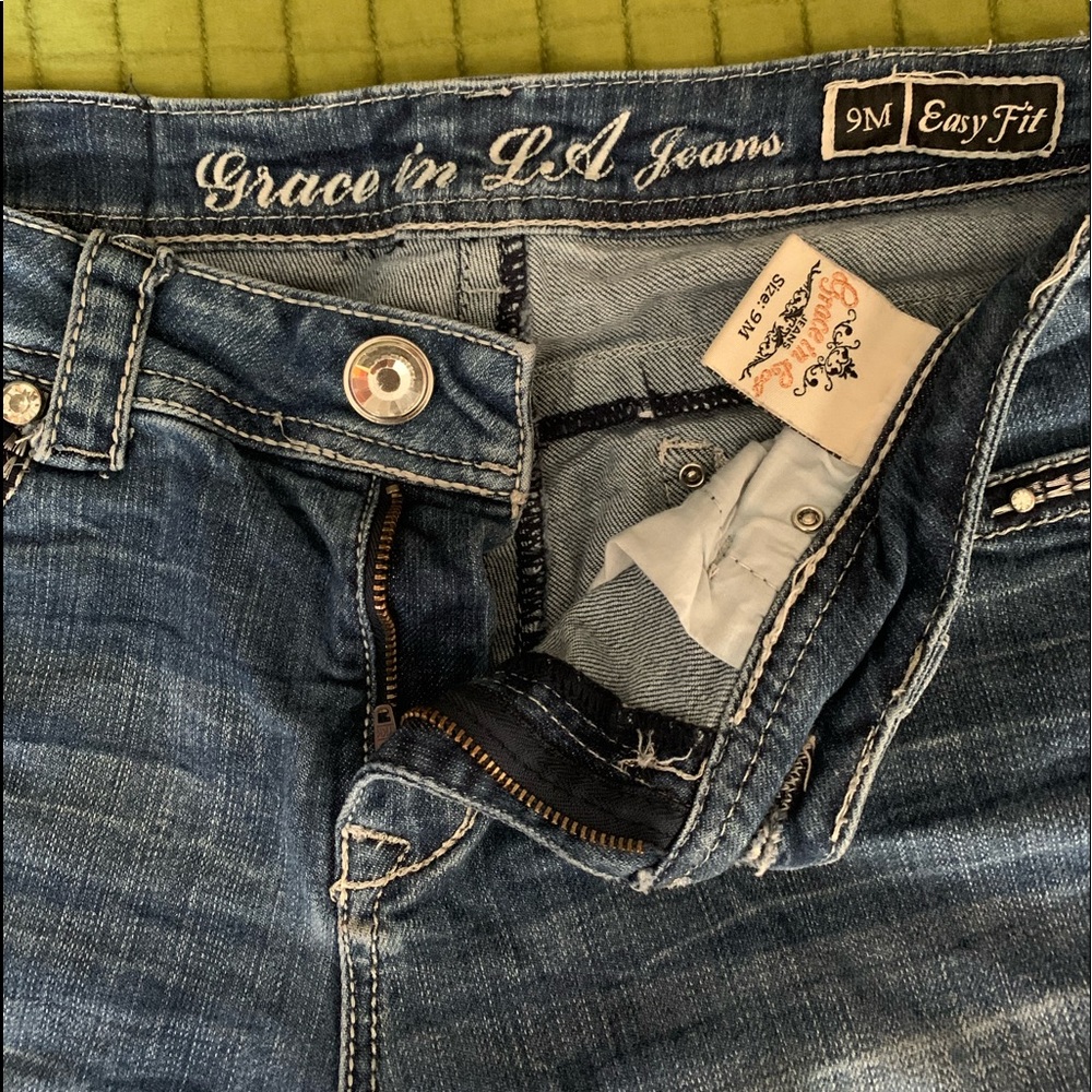 Grace in LA Jeans 9M Easy Fit cropped